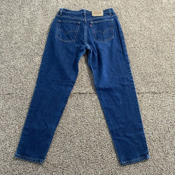 Vintage 1996 Levi’s 550 Relaxed Fit Tapered Leg Jean Dark Wash 15 Med - Picture 1 of 9